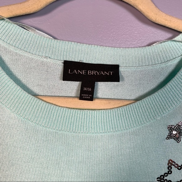 Lane Bryant Sequin Star Sweater - Picture 3 of 3